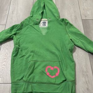 Green PINK hoodie
